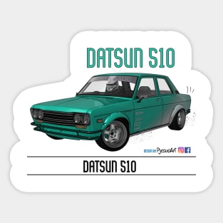 Datsun 510 Halftone Sticker